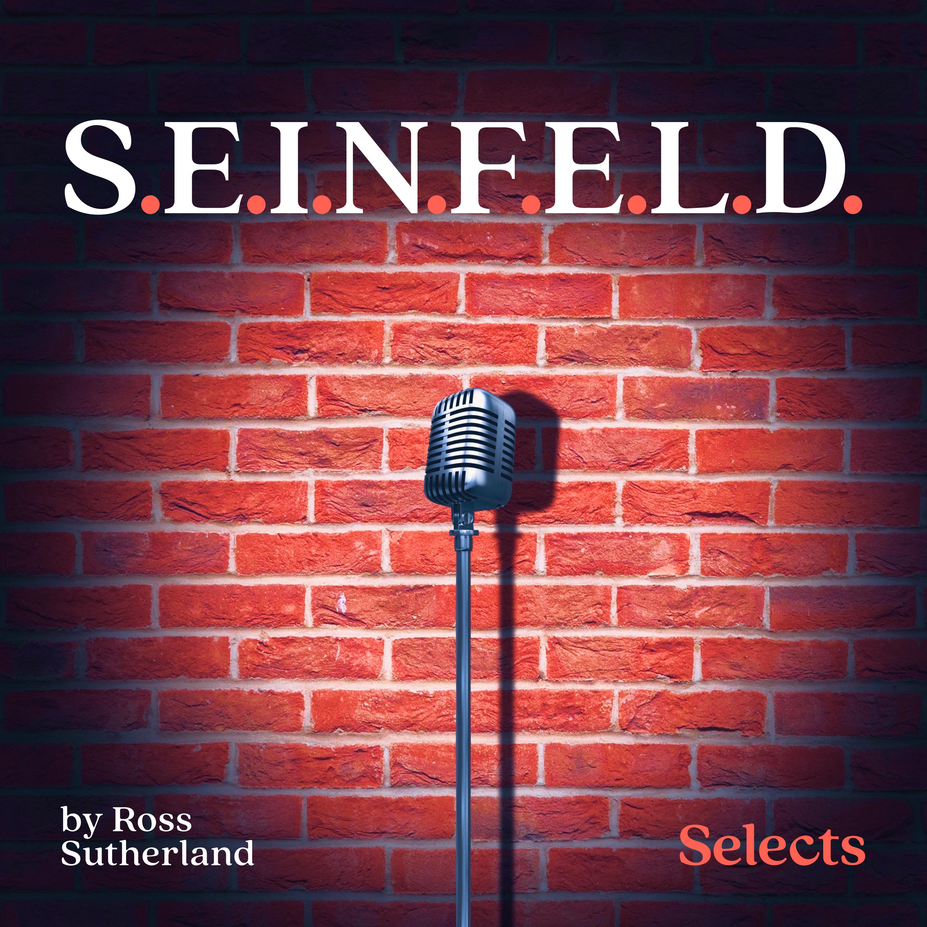 Thumbnail for "S.E.I.N.F.E.L.D. by Ross Sutherland". Thumbnail for "S.E.I.N.F.E.L.D. by Ross Sutherland".