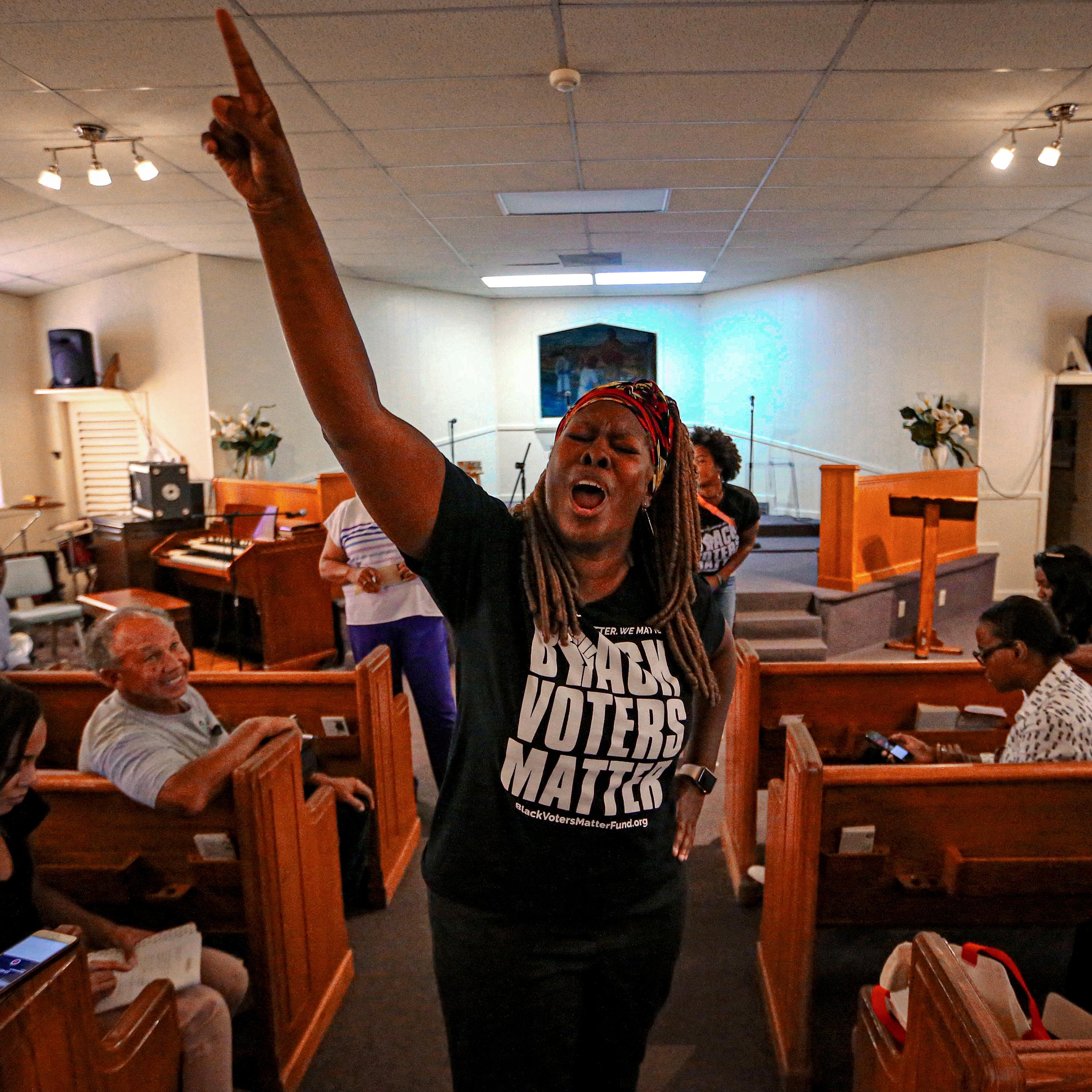 Thumbnail for "Voter Suppression Is Happening in the South. This Organizer Fights It.". Thumbnail for "Voter Suppression Is Happening in the South. This Organizer Fights It.".