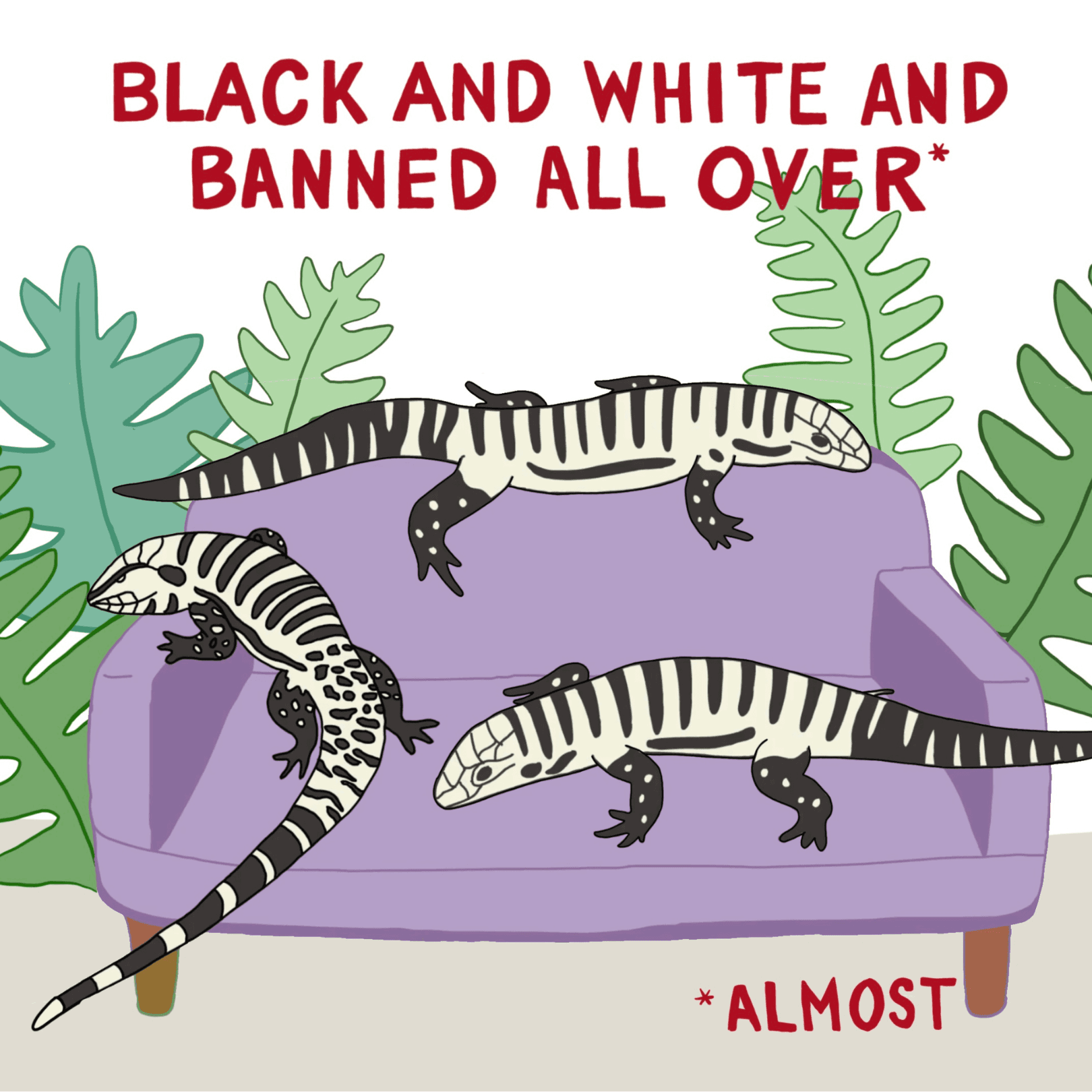 Thumbnail for "Black And White And Banned All Over* *Almost". Thumbnail for "Black And White And Banned All Over* *Almost".