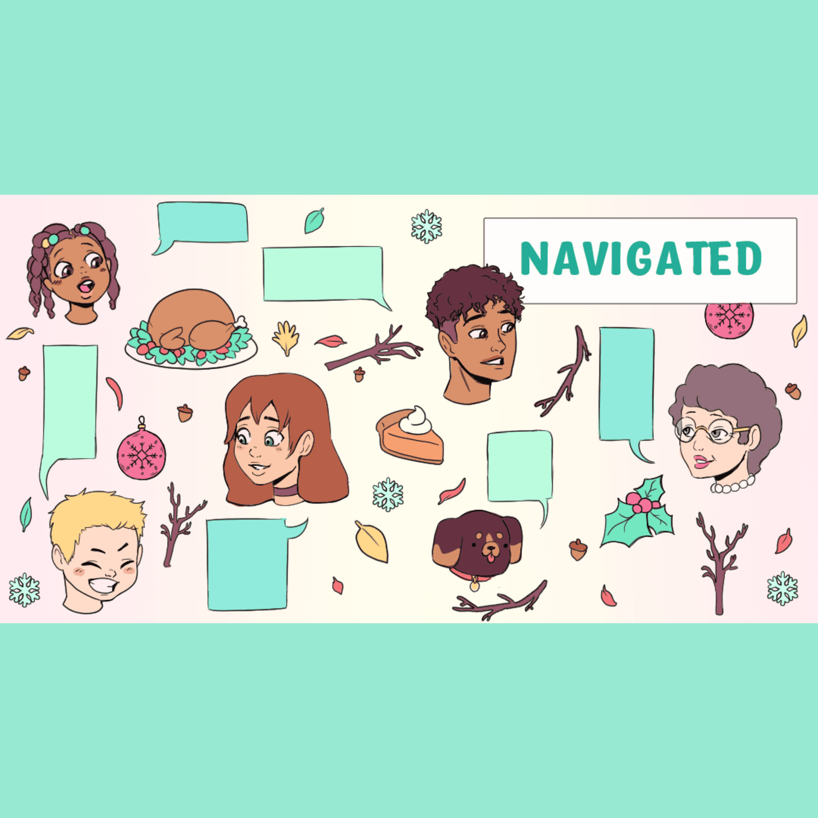 Thumbnail for "Navigated: The Rao Sisters On Holiday Conversations". Thumbnail for "Navigated: The Rao Sisters On Holiday Conversations".