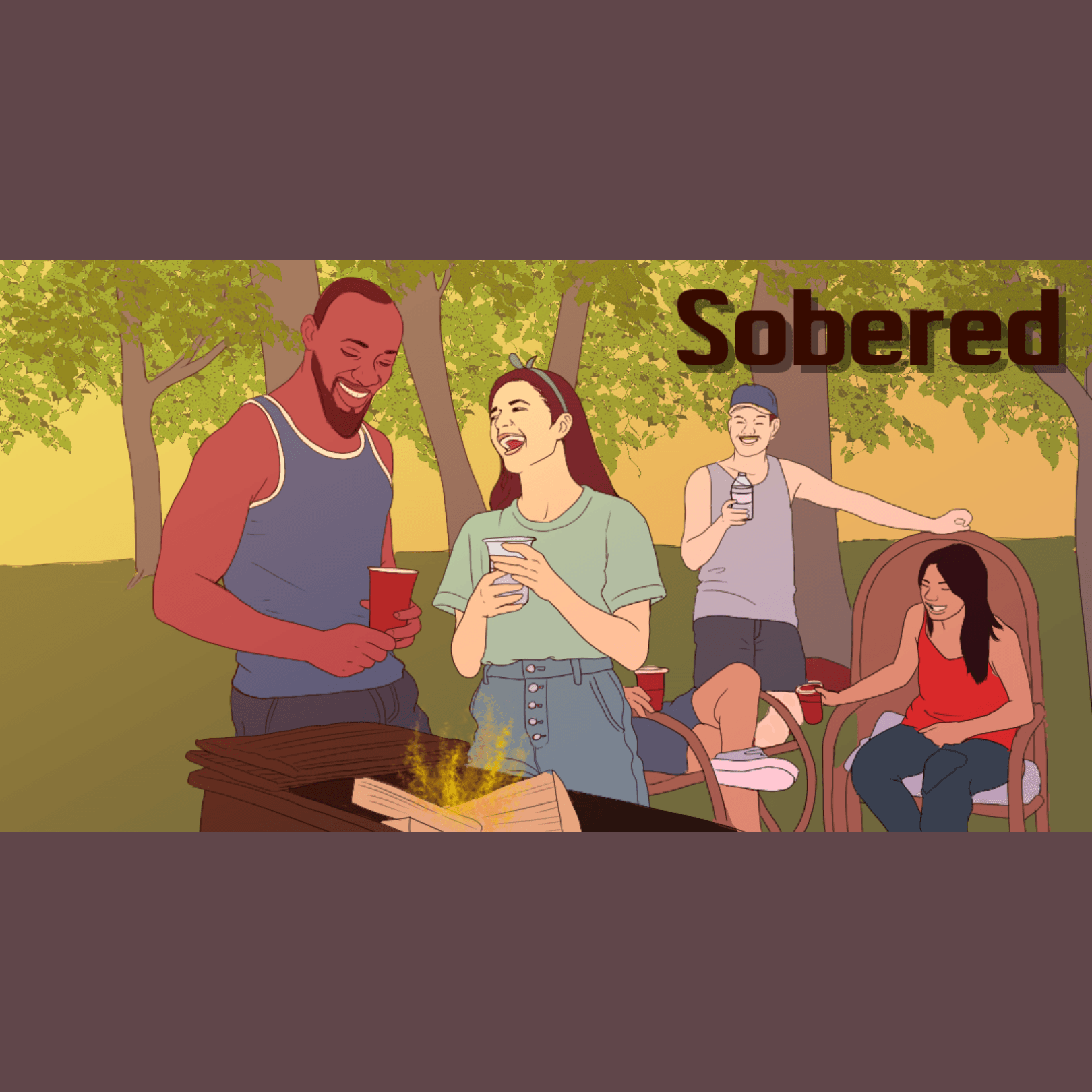Thumbnail for "Sobered: Reexamining Your Relationship With Alcohol". Thumbnail for "Sobered: Reexamining Your Relationship With Alcohol".