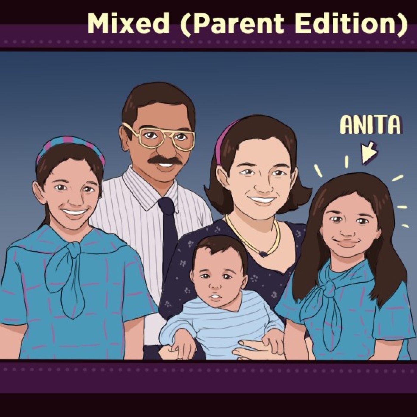 Thumbnail for "Mixed (Parent Edition): The Rao Family Talks Racial Identity". Thumbnail for "Mixed (Parent Edition): The Rao Family Talks Racial Identity".