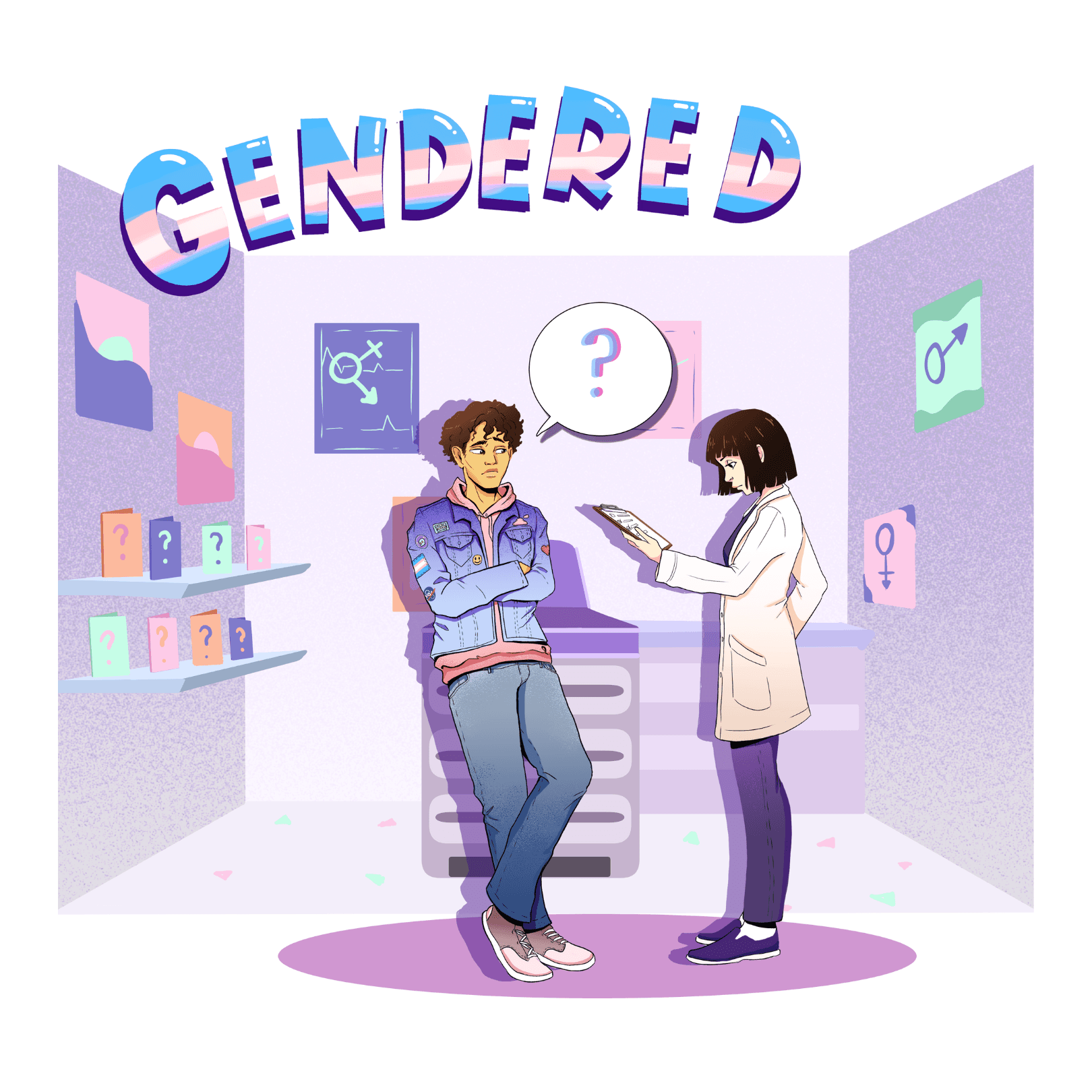 Thumbnail for "Gendered: What It's Like To Be Trans In The Exam Room". Thumbnail for "Gendered: What It's Like To Be Trans In The Exam Room".