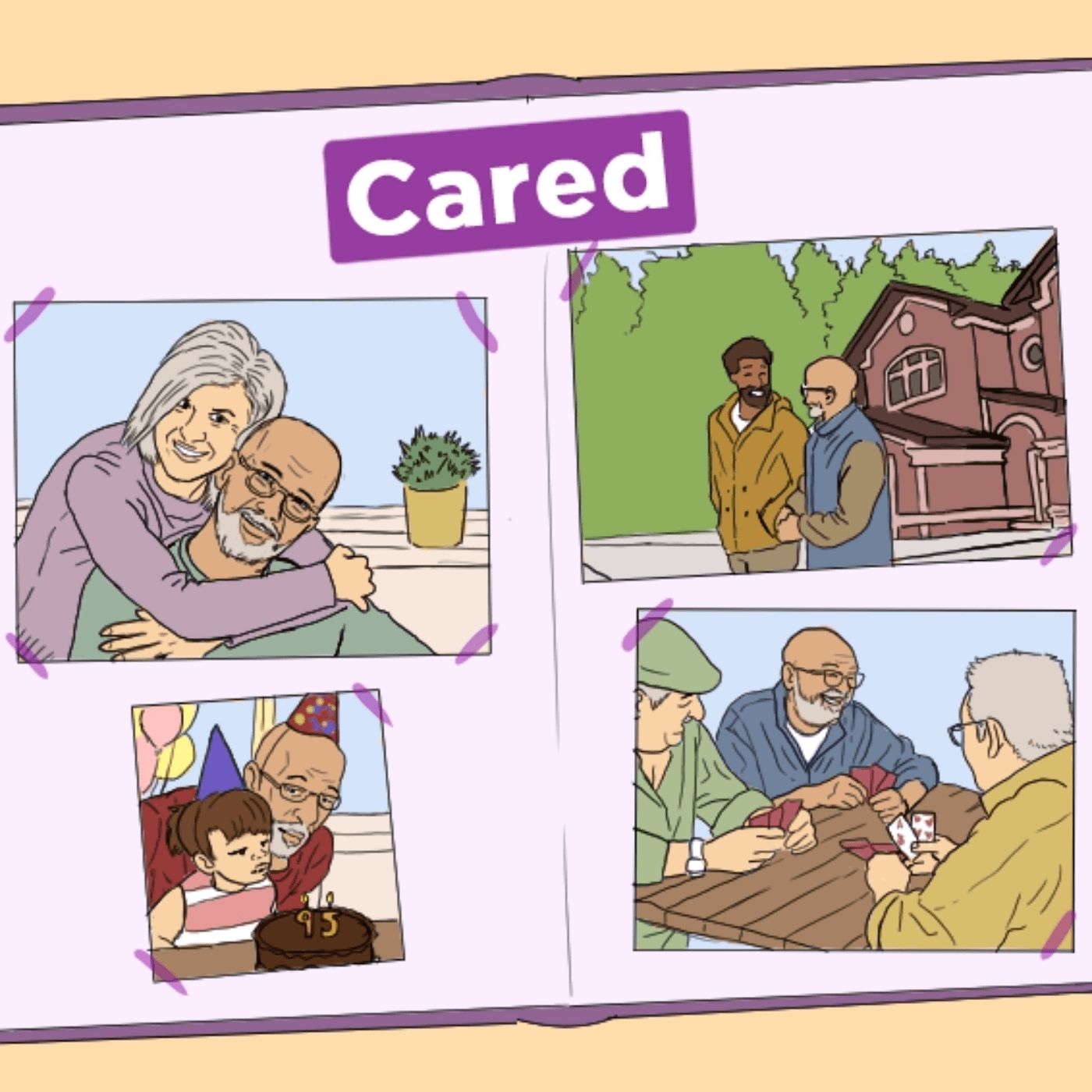 Thumbnail for "Cared: The Last Decades Of Our Lives". Thumbnail for "Cared: The Last Decades Of Our Lives".