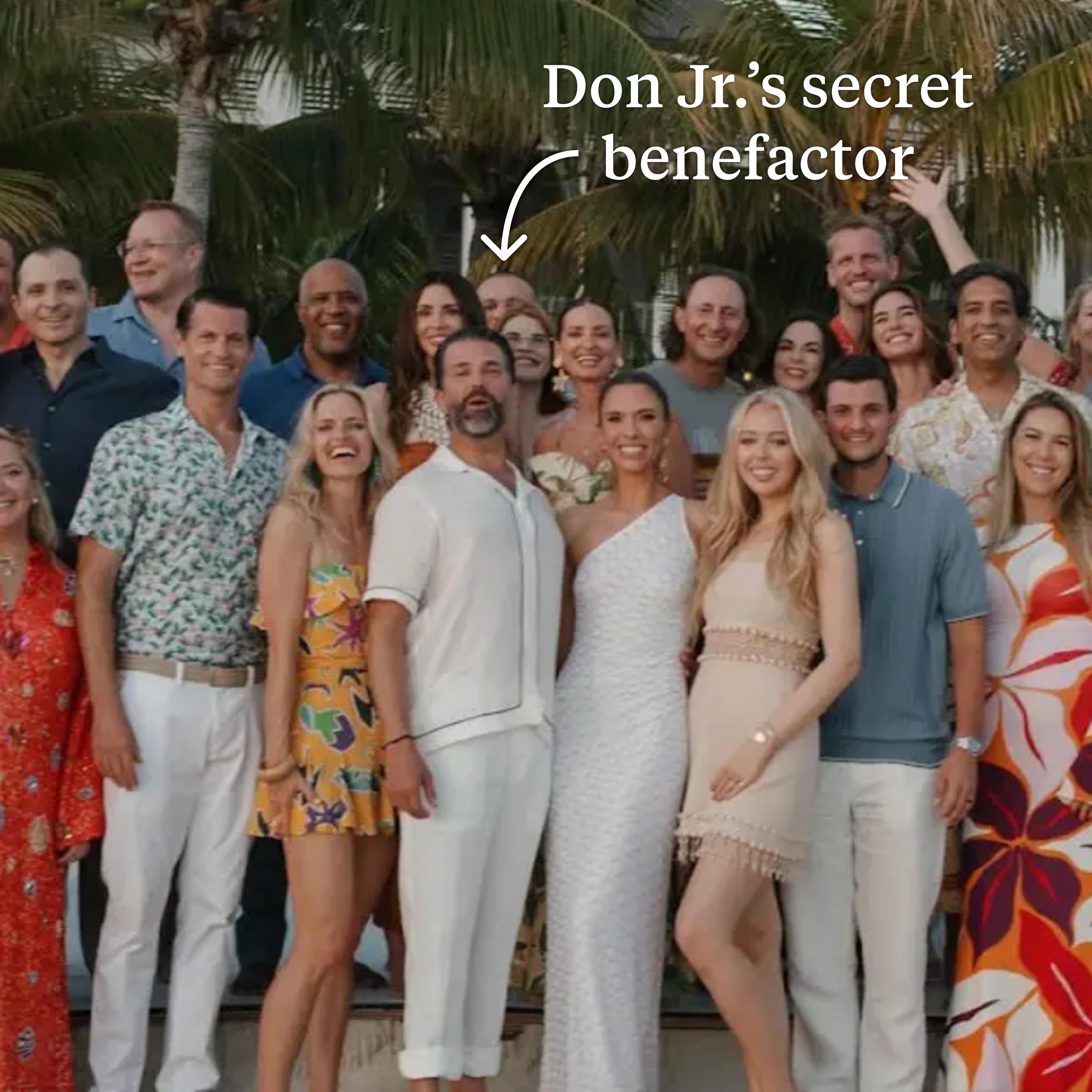 Thumbnail for "Don Jr.’s Secret Wedding Guest". Thumbnail for "Don Jr.’s Secret Wedding Guest".