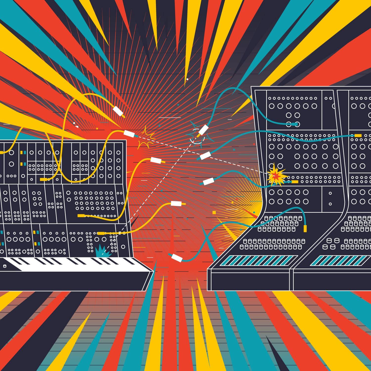 Thumbnail for "Synth Showdown: Moog vs. Buchla". Thumbnail for "Synth Showdown: Moog vs. Buchla".