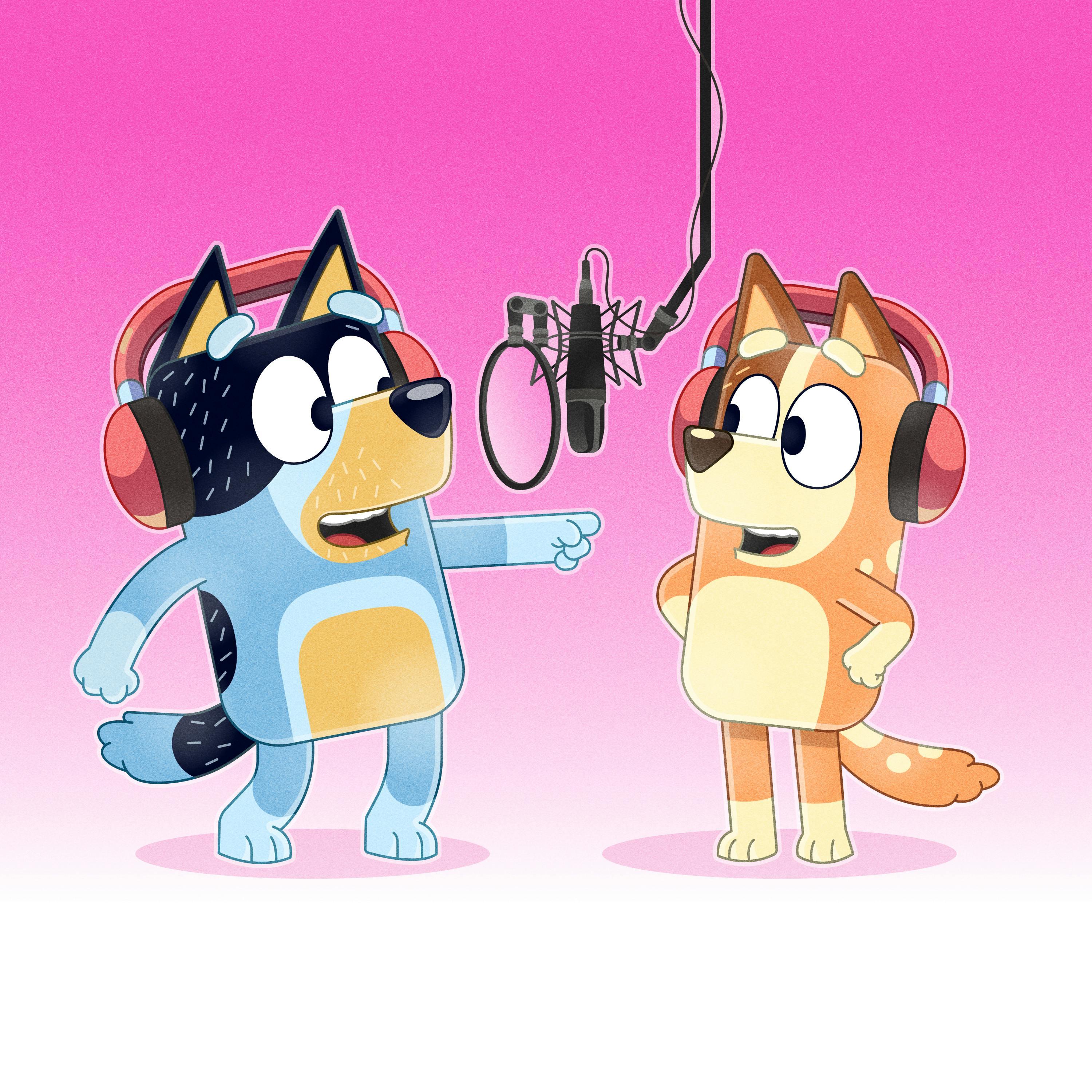 Thumbnail for "The Voices of Bluey w/ Uncle Stripe". Thumbnail for "The Voices of Bluey w/ Uncle Stripe".