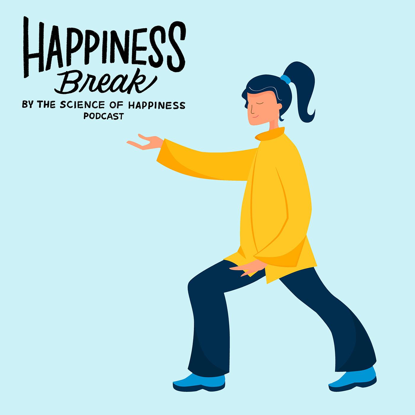 Thumbnail for "Happiness Break: How to Relax Your Body Through A Standing Meditation, With Sherry Zhang". Thumbnail for "Happiness Break: How to Relax Your Body Through A Standing Meditation, With Sherry Zhang".