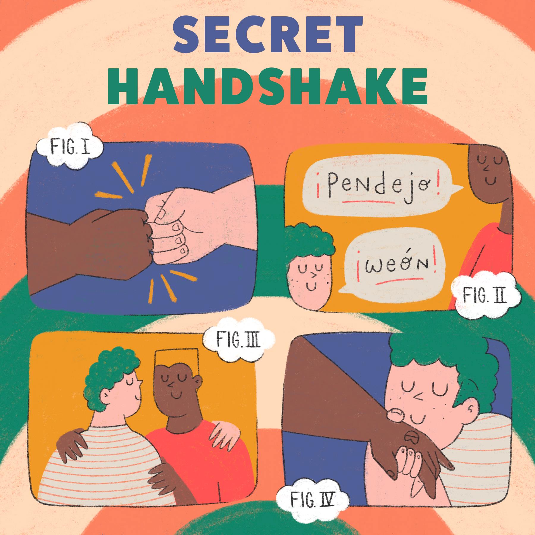 Thumbnail for "Secret Handshake". Thumbnail for "Secret Handshake".