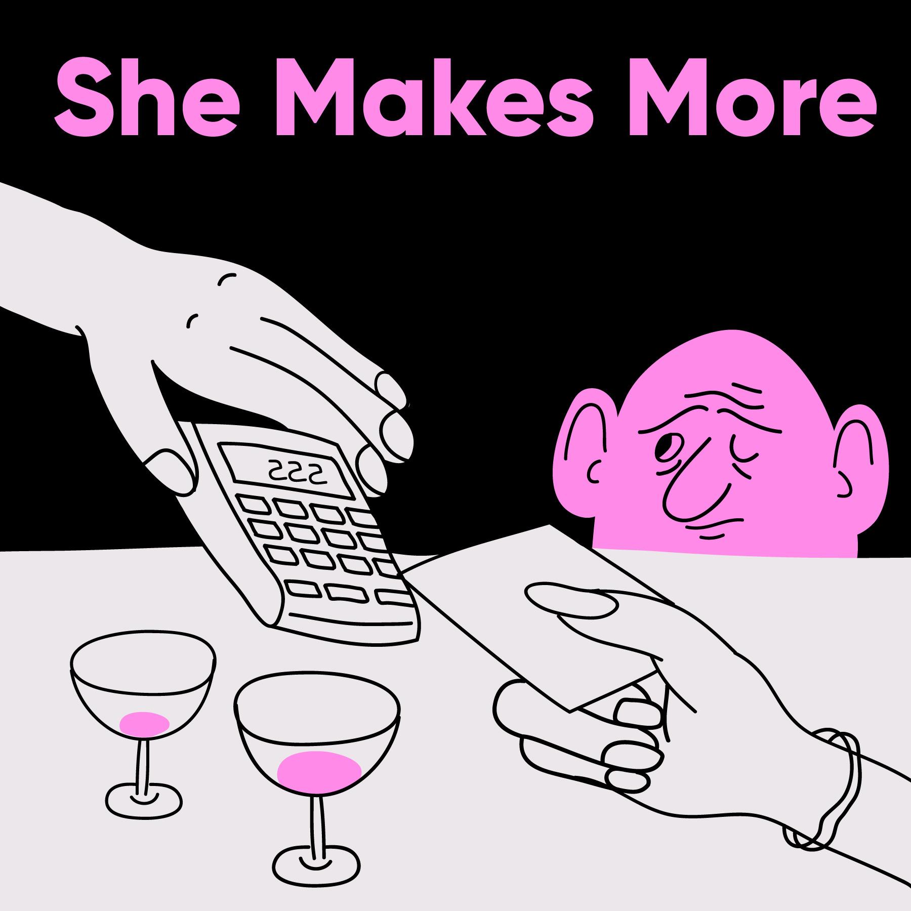 Thumbnail for "She Makes More". Thumbnail for "She Makes More".