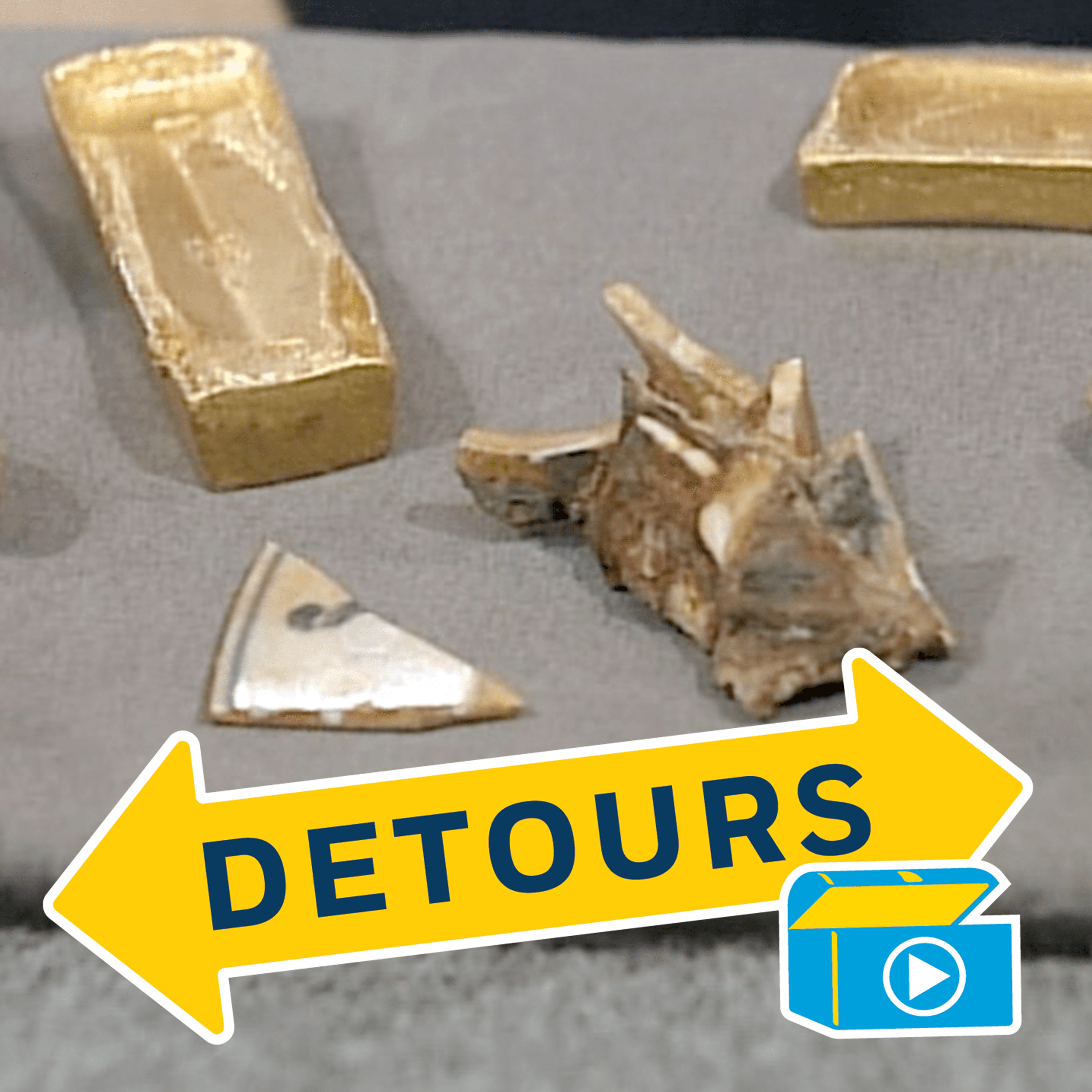 Thumbnail for "All that Glitters - Gold ingots, retrieved from the ocean floor and appraised on America’s favorite antiques show back in 1999 are now the subject of an international investigation.". Thumbnail for "All that Glitters - Gold ingots, retrieved from the ocean floor and appraised on America’s favorite antiques show back in 1999 are now the subject of an international investigation.".