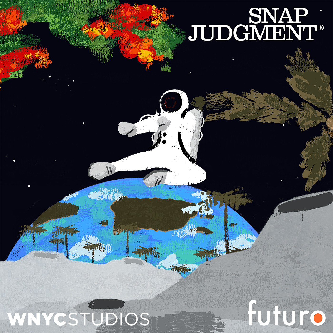 Thumbnail for "Boricua en la Luna from WNYC Studios & Futuro Studios". Thumbnail for "Boricua en la Luna from WNYC Studios & Futuro Studios".