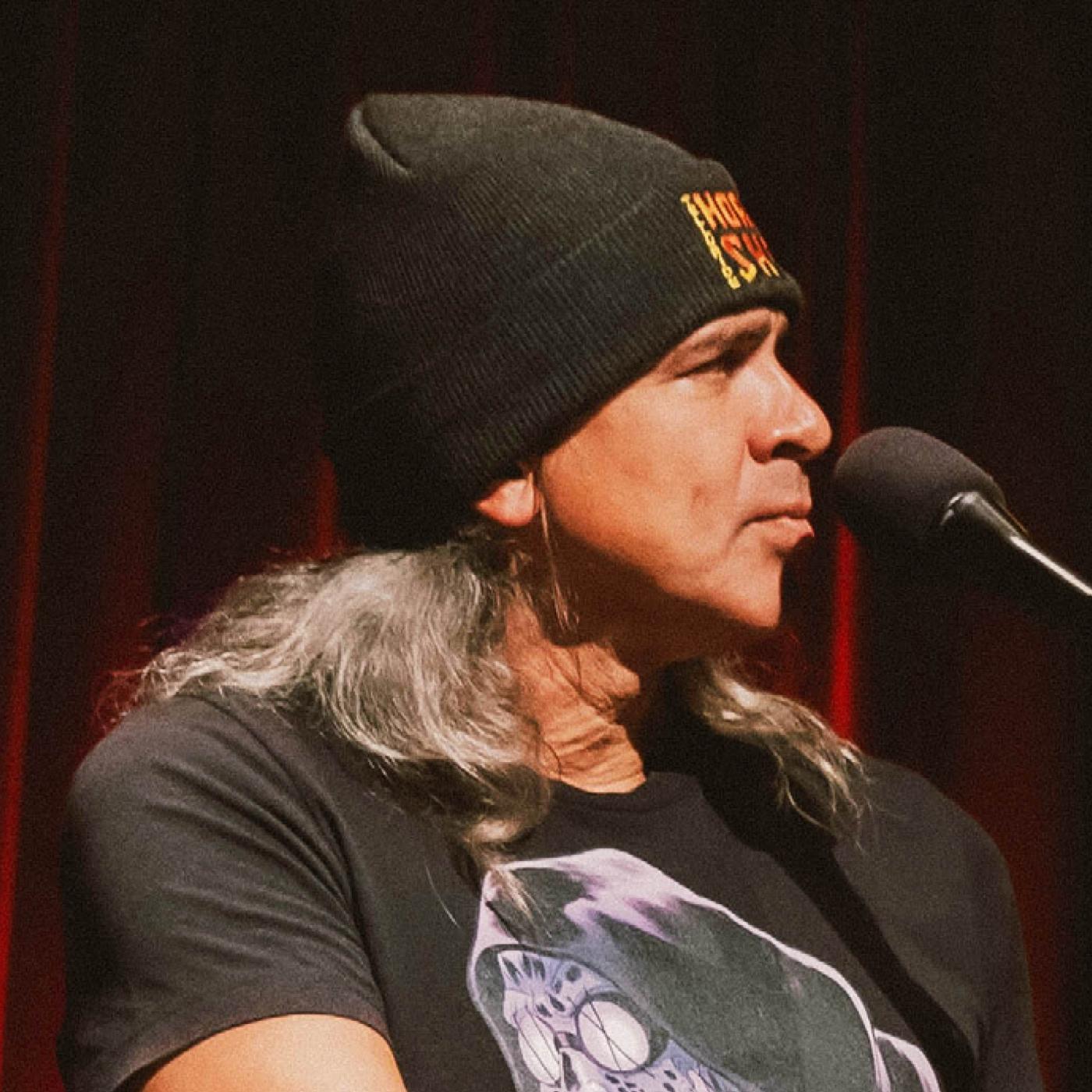 Thumbnail for "Stephen Graham Jones, Alex Falcone, and Tropa Magica (REBROADCAST)". Thumbnail for "Stephen Graham Jones, Alex Falcone, and Tropa Magica (REBROADCAST)".