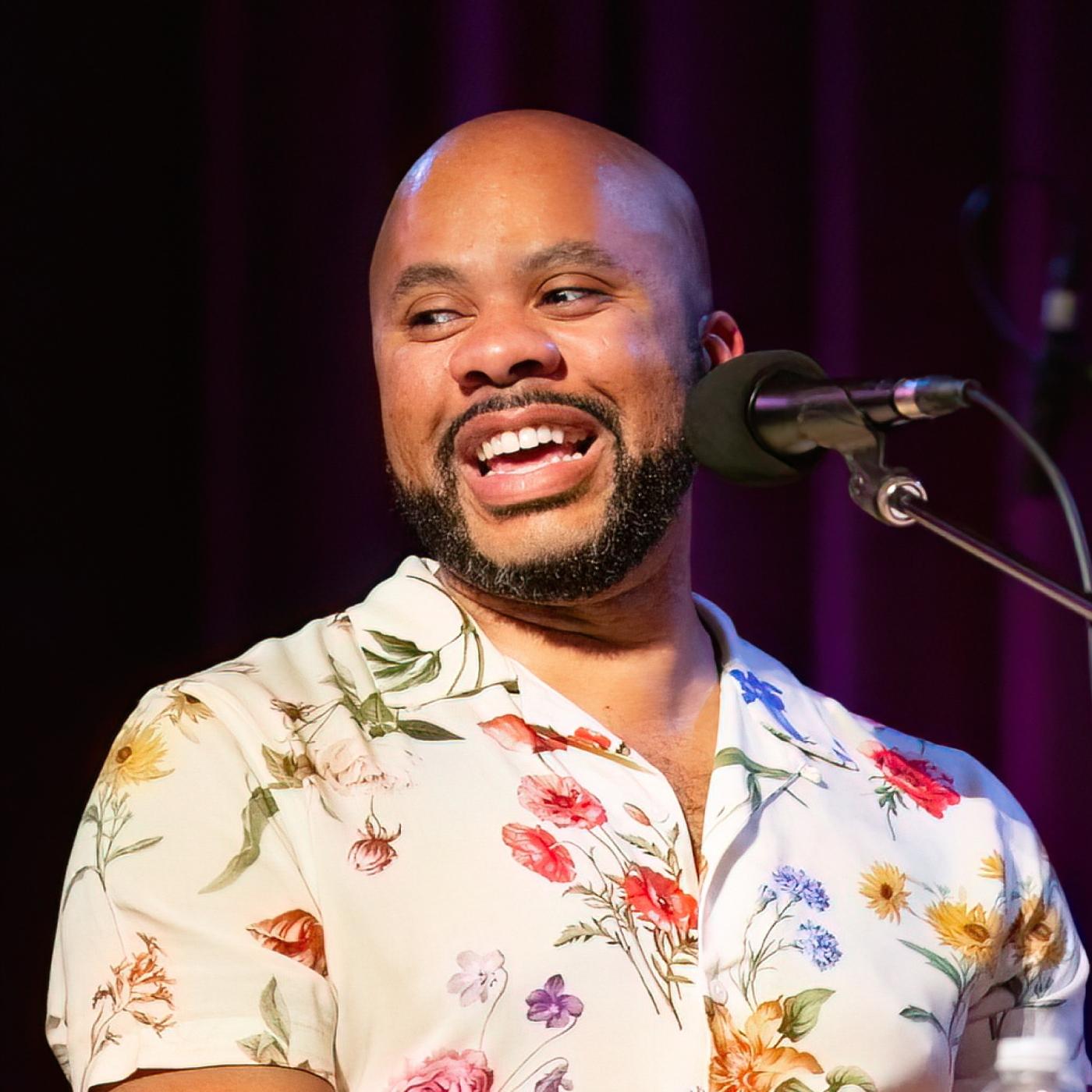 Thumbnail for "R. Eric Thomas, Ian Karmel, and NONBINARY GIRLFRIEND (REBROADCAST)". Thumbnail for "R. Eric Thomas, Ian Karmel, and NONBINARY GIRLFRIEND (REBROADCAST)".