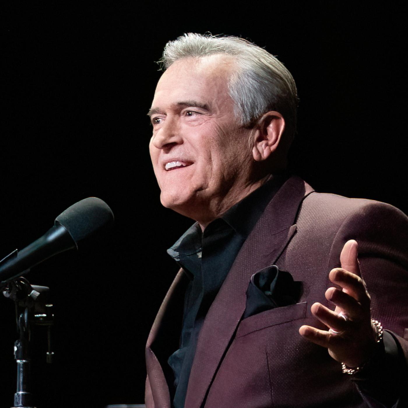 Thumbnail for "Bruce Campbell, Sara Schaefer, and Emi Pop (REBROADCAST)". Thumbnail for "Bruce Campbell, Sara Schaefer, and Emi Pop (REBROADCAST)".