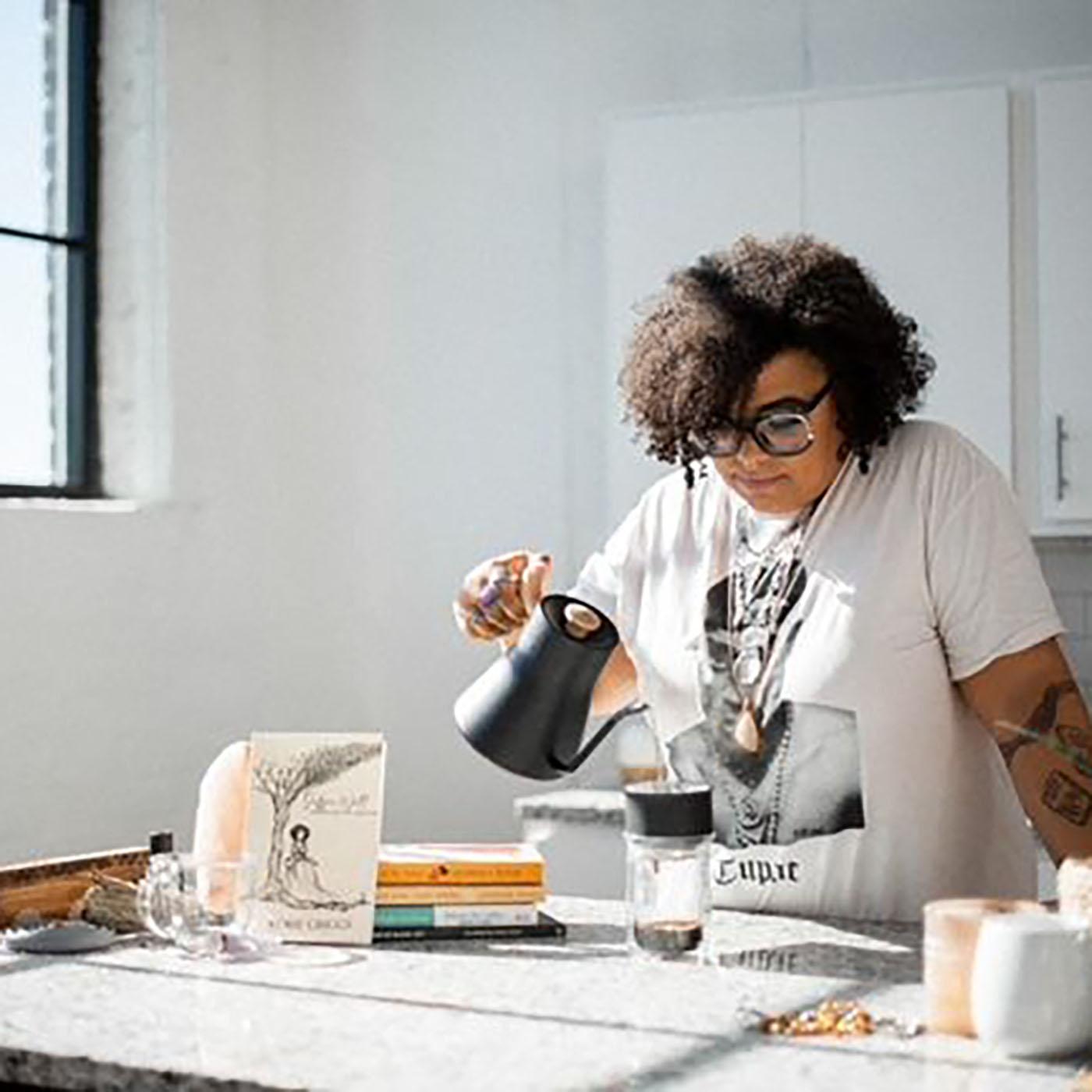 Thumbnail for "Taking time to smell the coffee, with Korie Griggs". Thumbnail for "Taking time to smell the coffee, with Korie Griggs".