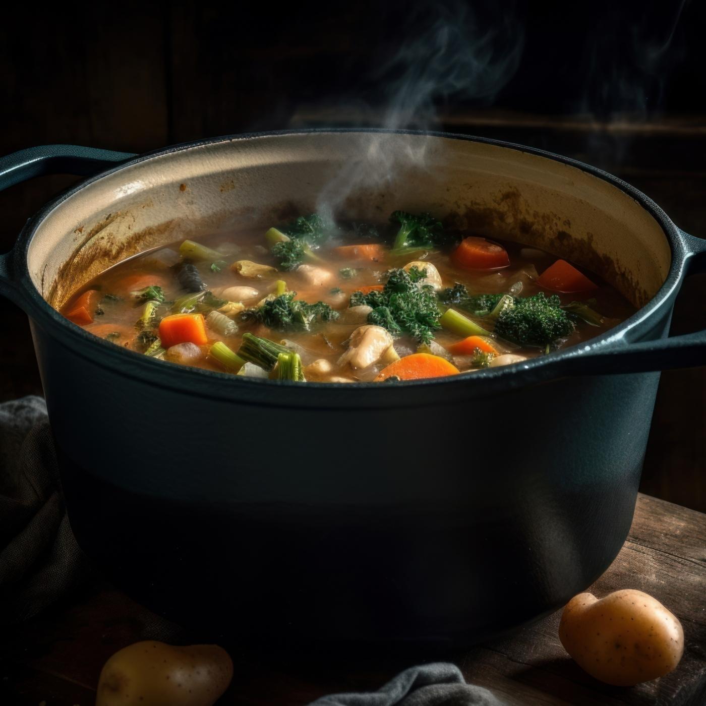 Thumbnail for "Making Soup While Sheltering in Place". Thumbnail for "Making Soup While Sheltering in Place".