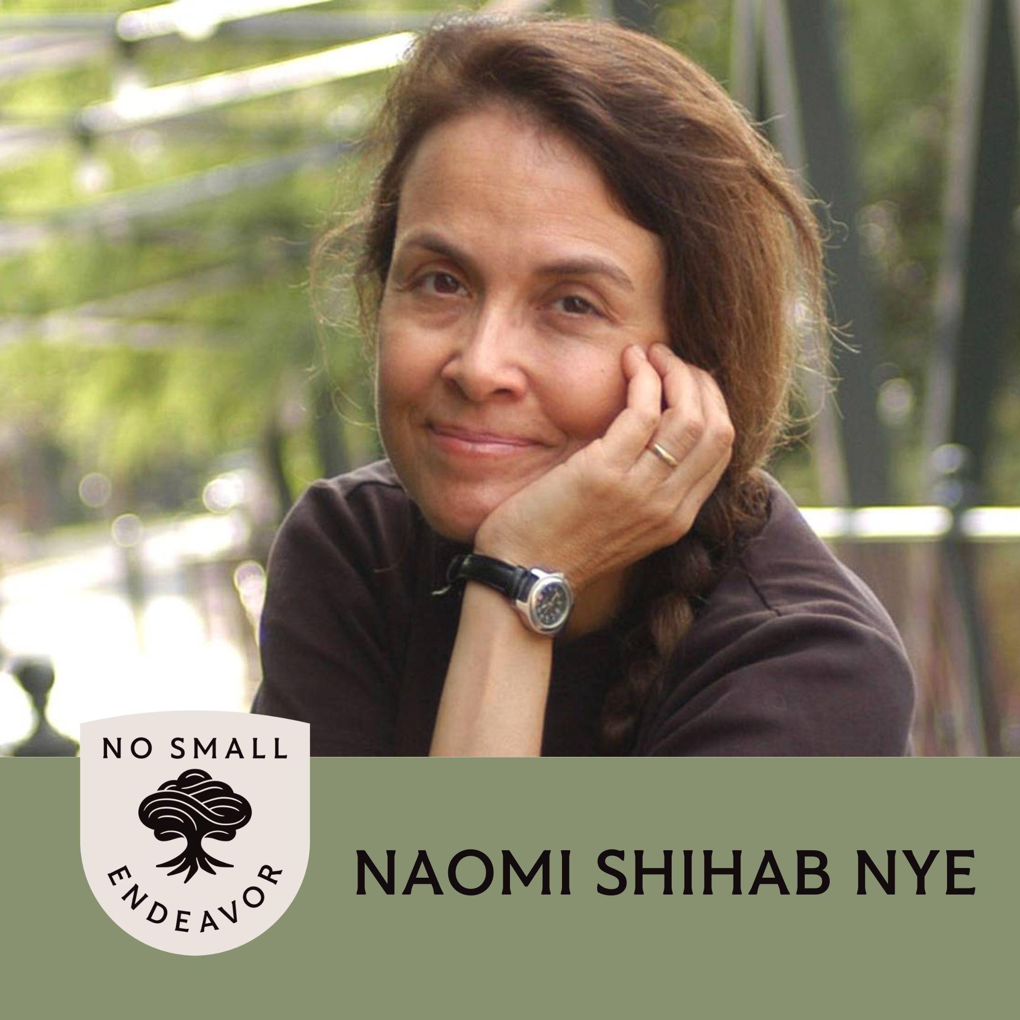 Thumbnail for "158: Naomi Shihab Nye: The Life Changing Benefits of Paying Attention (Best of NSE)". Thumbnail for "158: Naomi Shihab Nye: The Life Changing Benefits of Paying Attention (Best of NSE)".