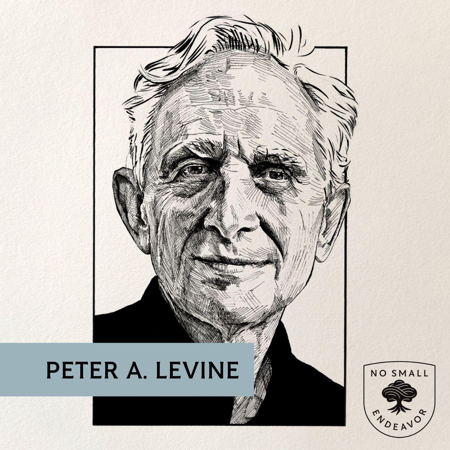 Thumbnail for "184: Peter Levine: How the Body Holds and Heals Trauma". Thumbnail for "184: Peter Levine: How the Body Holds and Heals Trauma".