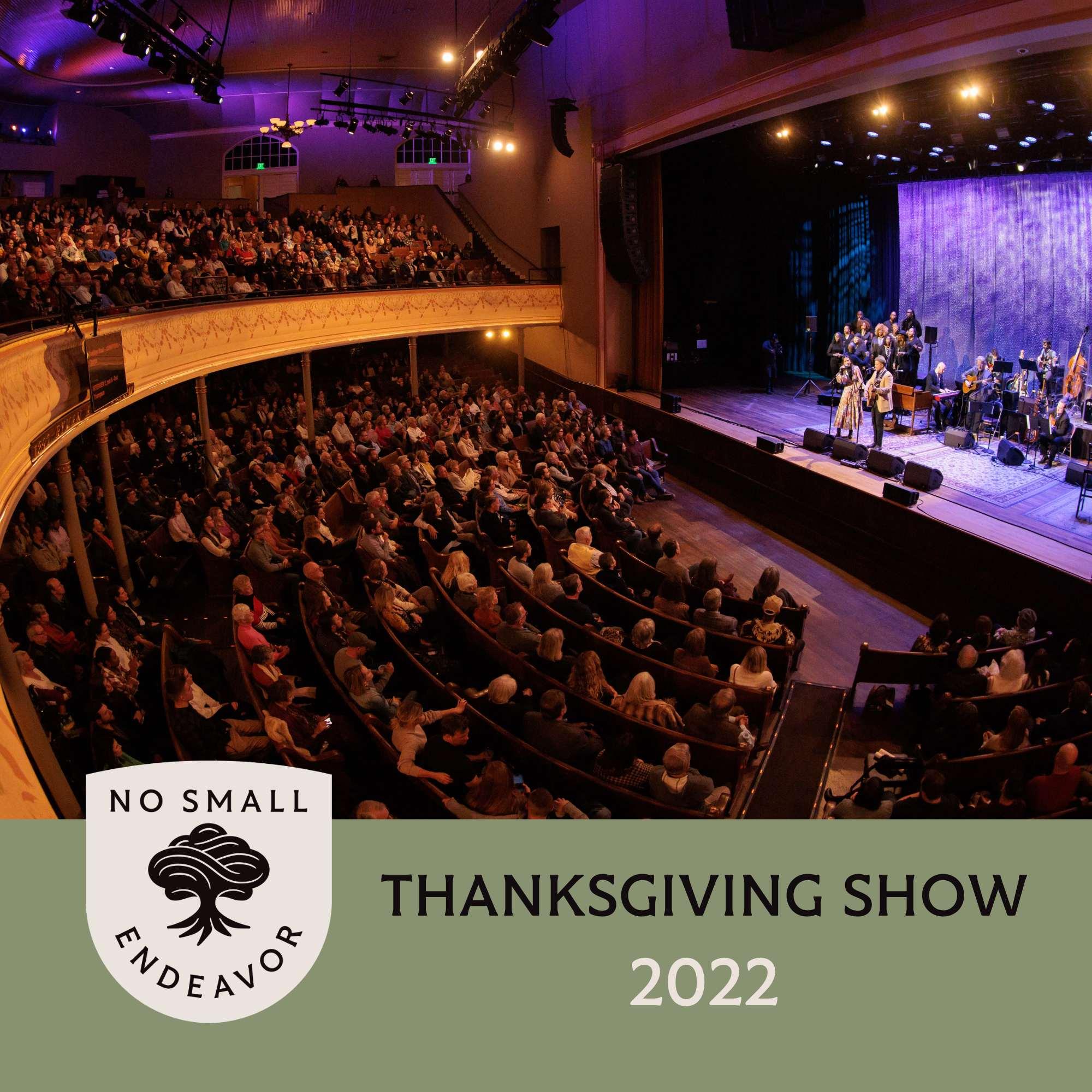 Thumbnail for "130: NSE Thanksgiving Special: No Small Endeavor Live at the Ryman". Thumbnail for "130: NSE Thanksgiving Special: No Small Endeavor Live at the Ryman".