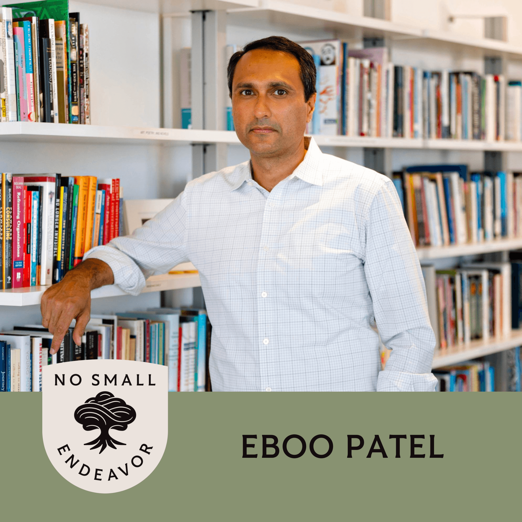 Thumbnail for "144: Eboo Patel: Field Notes for Diverse Democracy". Thumbnail for "144: Eboo Patel: Field Notes for Diverse Democracy".