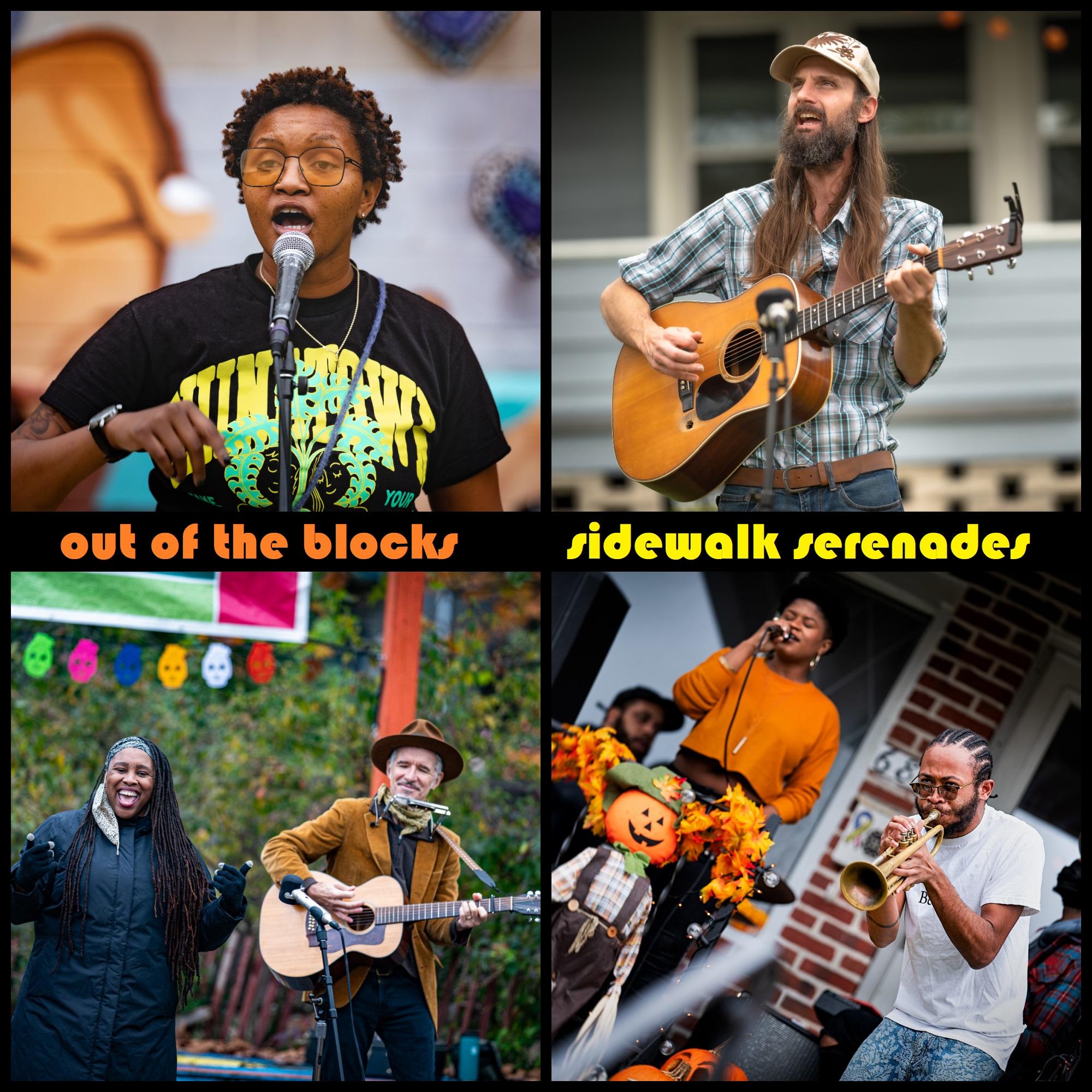 Thumbnail for "Sidewalk Serenades". Thumbnail for "Sidewalk Serenades".