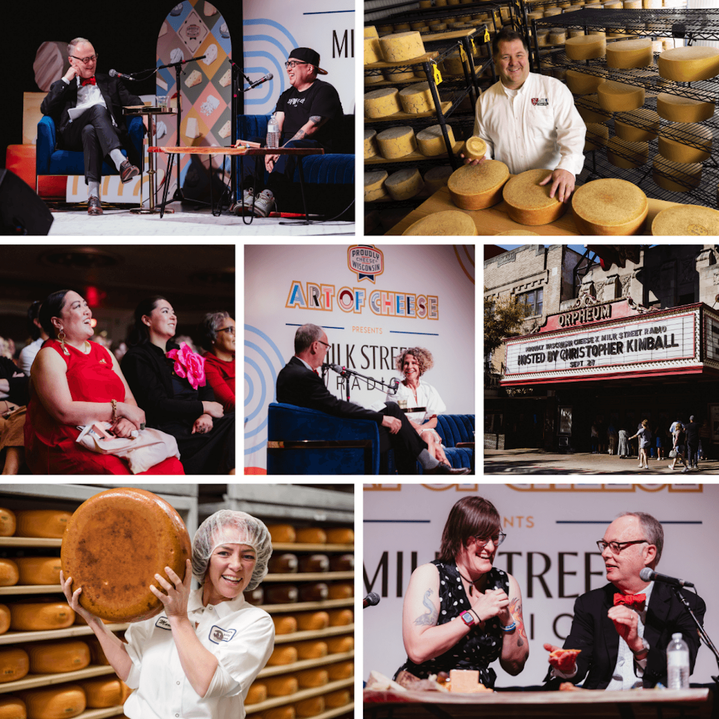 Thumbnail for "Live at the Wisconsin Art of Cheese Festival: Fortune Tellers, the Ultimate Grilled Cheese, and Cheddar Blue". Thumbnail for "Live at the Wisconsin Art of Cheese Festival: Fortune Tellers, the Ultimate Grilled Cheese, and Cheddar Blue".