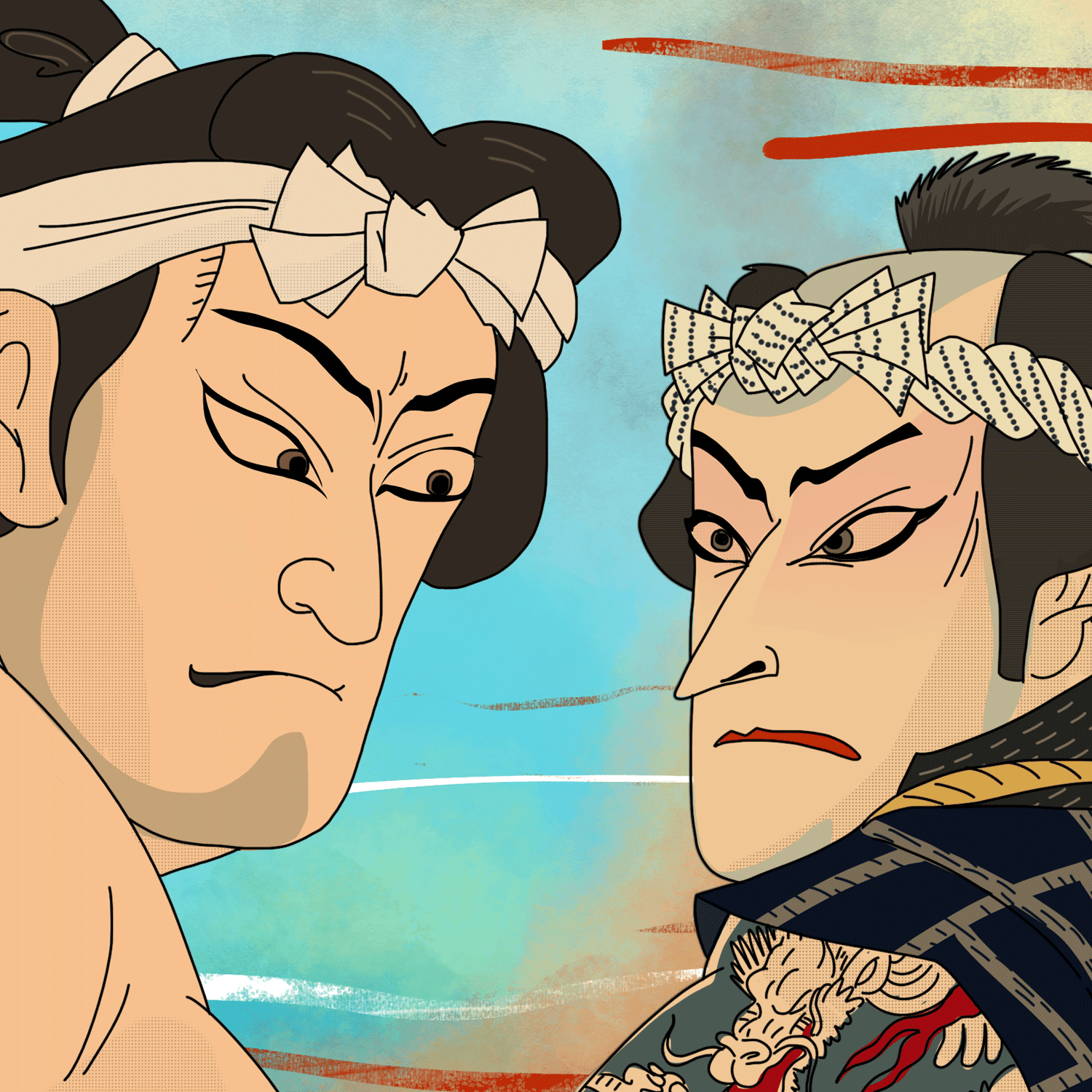 Thumbnail for "Sumo Wrestlers vs. Firefighters". Thumbnail for "Sumo Wrestlers vs. Firefighters".