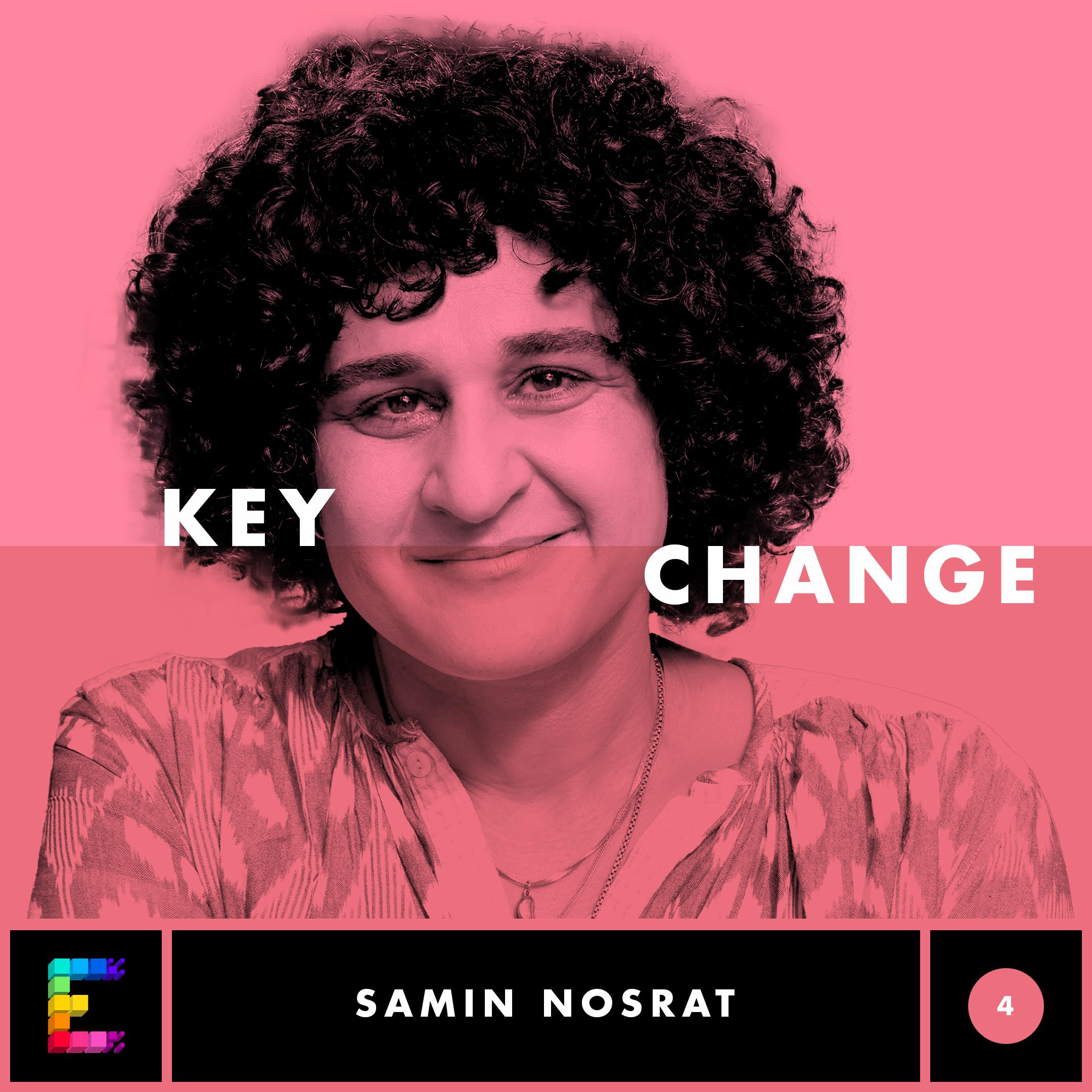 Thumbnail for "Key Change: Samin Nosrat on Ani DiFranco". Thumbnail for "Key Change: Samin Nosrat on Ani DiFranco".